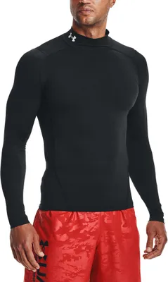 Produktbild von Under Armour HeatGear Mock Langarm-Baselayer-T-Shirt, Schwarz M