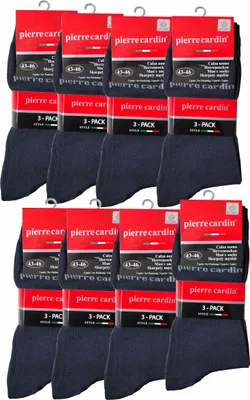 Produktbild von Pierre Cardin Herren Socken Baumwolle Strümpfe Dunkelblau 43-46 24 Paar