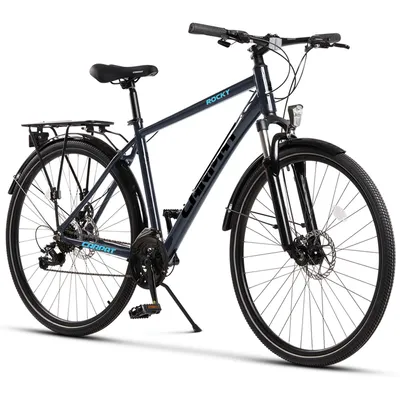 Produktbild von VELORS Trekkingrad 28 Zoll Trekking Bike City Fahrrad 21 Gang Shimano Tourney Schaltwerk Kettenschaltung, Aluminium Rahmen, Mechanische Scheibenbremse