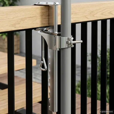 Produktbild von Maison Exclusive - Sonnenschirmständer Silber Stahl