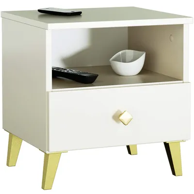 Produktbild von Nachttisch AKORD MOBI in der Farbe Kaschmir mit Schublade B40 x H43 x T37 cm