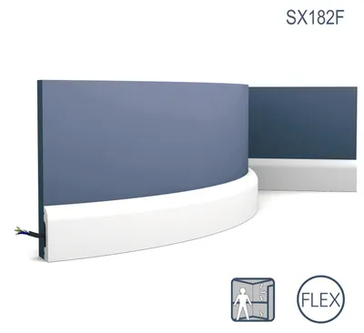 Produktbild von Orac Decor SX182F AXXENT CASCADE flexible Sockelleiste Wandleiste Zierleiste 2 m