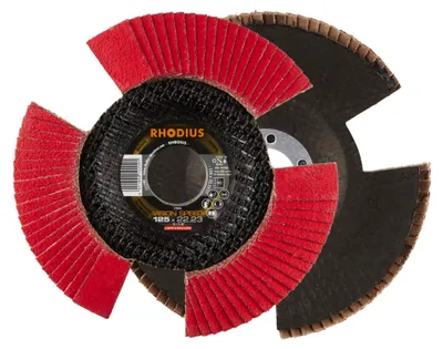 Produktbild von Rhodius 210646 VISION SPEED Flap disc Diameter 125 mm Bore diameter 22.23 mm Stainless steel 1 pc(s)