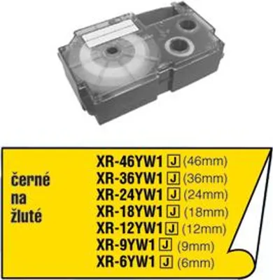 Produktbild von Casio Xr-12 Yw Thermoetikett    One Size