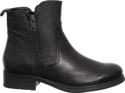 Zdjęcie produktu dla Botki Damskie Bugatti Skóra Naturalna Stiefelette Czarne Czarne