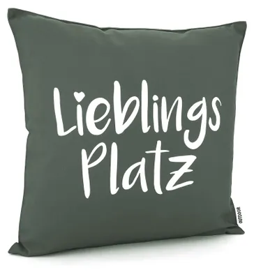 Obrázek produktu pro heimtexland ® Venkovní polštář 45x45 Dekorativní polštář Venkovní zahradní lounge Dekorativní polštář Typ839 Oblíbené místo Antracit