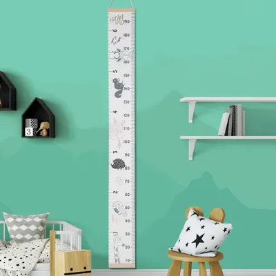 Productafbeelding van Schattige muurstickers voor het meten van de groei, een hoogtegrafiek voor in huis, decoratie voor de kinderkamer, kinderspeelgoed #1