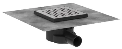 Obrázek produktu pro Bodový odtok RainDrain Brilliance kompl. sada kartáčovaná nerezová ocel 150x150mm 150 x 150 mm