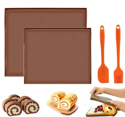 Silikon-Backmatten-Set, 2er, antihaftbeschichtet, 40x30 cm