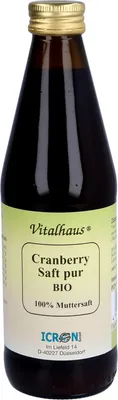Zdjęcie produktu dla Czysty ekologiczny sok żurawinowy Vitalhaus 330 ml