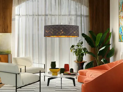 Produktbild von Globo Lighting Hängeleuchte Metall Nickel matt, 3x E27 LED