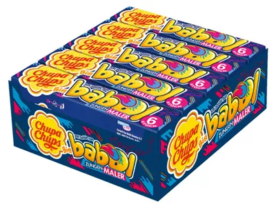 Immagine prodotto di Gomma da masticare Chupa Chups Big Babol al gusto di lingua 27g confezione da 20 pezzi