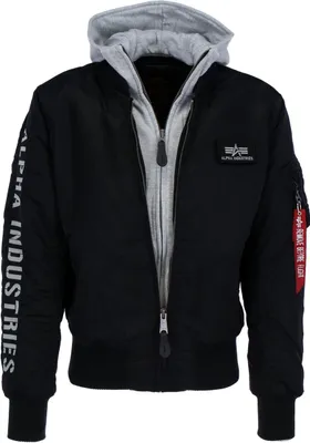Produktbild von ALPHA INDUSTRIES MA-1 D-Tec SE Herren Winterjacke, Größe:XL, Alpha Industries Farben:Black/Grey