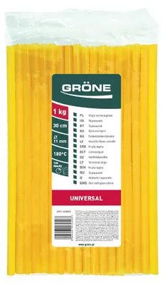 Zdjęcie produktu dla Hardex klej na gorąco w sztyfcie *650* Ø11mm długość 30cm 1kg. Uniwersalny