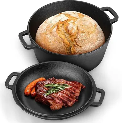 Imagen del producto de Olla holandesa de hierro fundido con tapa