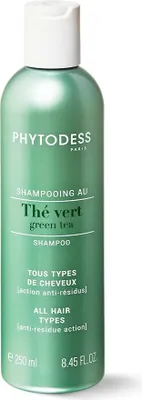 Image de Shampooing au Thé Vert - Soin pour Tous Types de Cheveux 250ml - Action Anti-Résidus et Purifiante