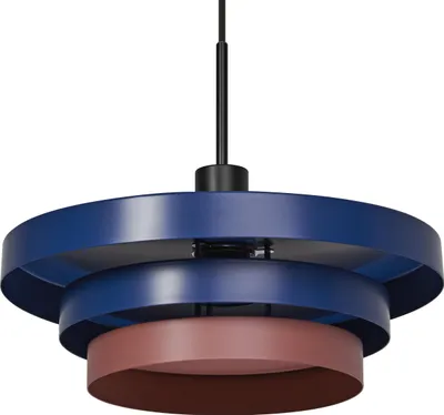 Produktbild von OSRAM Layers dekorative Pendelleuchte mit E27 Fassung, 400mm, IP20, Metall, blau/pink