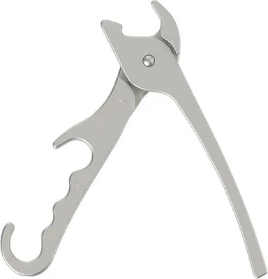 Productafbeelding van Set pizzaschepjes, 20 cm, gietaluminium, zwaar, tangen met magnetische sluiting