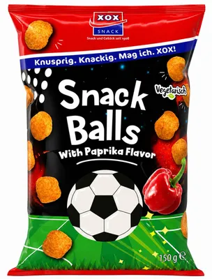 Produktbild von XOX Snackballs Paprika 150g