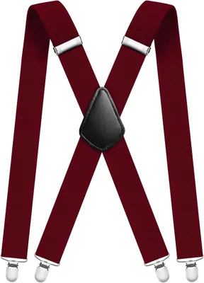 Produktbild von Herren Hosenträger 3,5 cm, 4 Starke Metallclips, Verstellbar, für Hochzeit