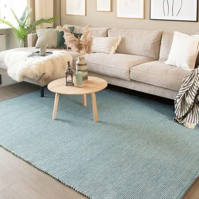 Image de Volero - Tapis en laine - Wise Bleu - 160x230 cm