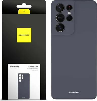 Obrázek produktu pro Silikonové pouzdro SPACECASE Silicone Case pro Galaxy S21 Ultra Černá