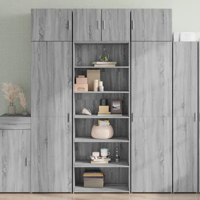 Zdjęcie produktu dla vidaXL Deska barowa szara Sonoma 70x41x185 cm Materiał drewnopochodny