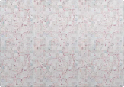 Produktbild von Pastellmosaik – Bodenschutzmatte – Rutschfest – Schutzmatte für Büro – Vinylmatte – Stuhlunterlage  – 100 x 100 cm