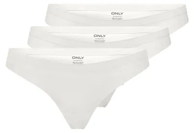 Obrázok produktu pre ONLY String Briefs bezšvové 3-pack tangá nohavičky ONLTRACY Veľkosť: XL