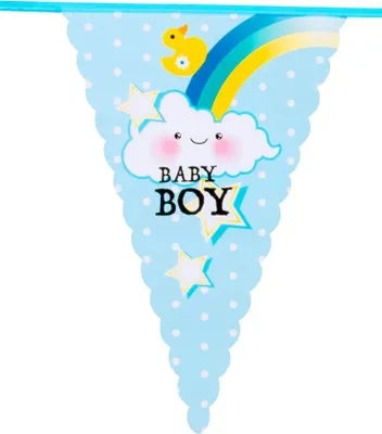 Produktbild von Baby Boy Wimpelkette 6 m