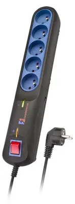Productafbeelding van LESTAR 1966002822 Black. Gray 5 AC outlet(s) 2.5 m