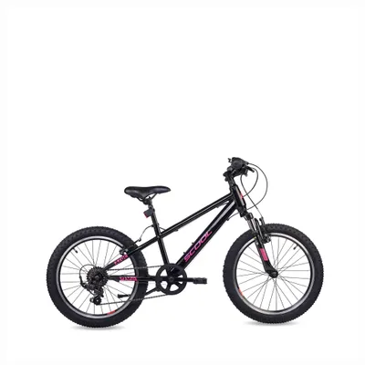 Immagine prodotto di Bicicletta per bambini da 20 pollici, 6 marce, MTB per bambini, S’COOL Xroc, dai 6 ai 10 anni, 115-135 cm, arancione/rosa