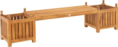 Produktbild von CLP Teakbank Boston Wetterfeste Holzbank Farbe teak