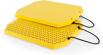 Productafbeelding van Stabilisator Jack Pads - Krik Stabilisatoren - Voorkomt Zinken - Extra Groot Ontwerp - 17 x 15 Inch - Geel