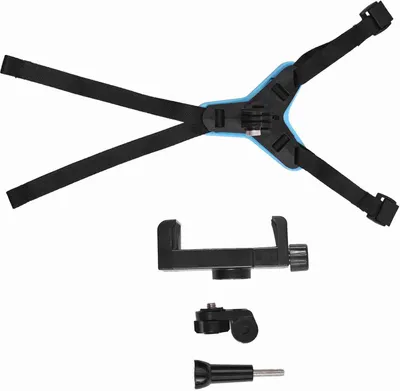 Produktbild von Helm-Kamera-Halterung - Actionkamera Montage mit Adapter, kompatibel mit Osmo und Smartphones