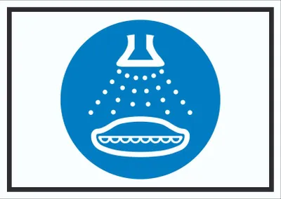 Produktbild von Wassersprühanlage einschalten beim Aussetzvorgang Symbol Schild A5 (148x210mm)