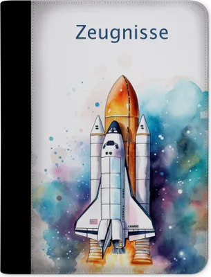 Produktbild von Kinder Zeugnismappe, Zeugnis Ordner A4, Spaceshuttle