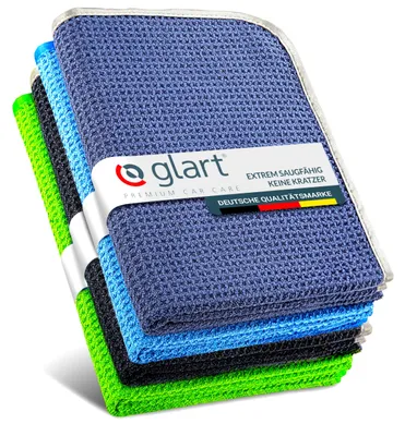 Image de Glart 47BG – Serviette de cuisine en microfibre, 40 x 60 cm, idéale pour essuyer les verres et la vaisselle