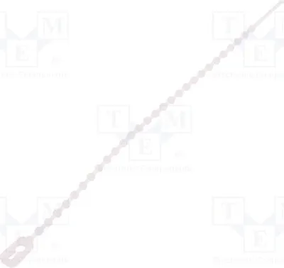 Produktbild von 100x Kabelbinder  UL94V-2  Kabelbinder L: 120mm Perlen,lösbar natürlich