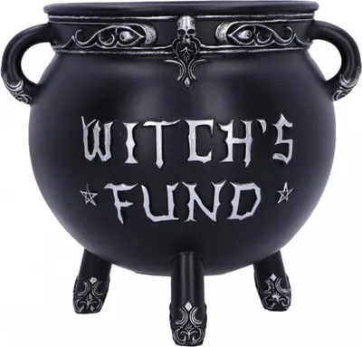 Produktbild von Nemesis Now Spardose Hexenkessel Witch´s Fund 16,5 cm Gothic Sparschwein Hexe