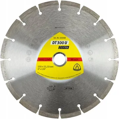 Productafbeelding van DT 300 U diamantschijven, 125 x 1,6 x 22,23 mm, 9 segmenten, artikelnummer 325346