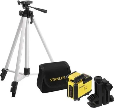 Image de Niveau Laser 360° Stanley, STHT77640-1, Portée 20m, Précision +/-4mm, Avec Trépied