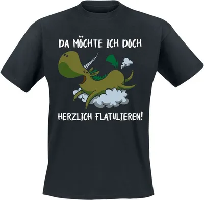 Produktbild von Funshirt T-Shirt Herren Da möchte ich doch herzlich flatulieren! schwarz M