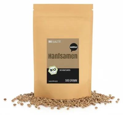 Produktbild von Wohltuer  Hanfsamen ungeschält - ab 1000g