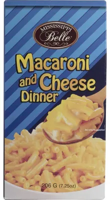 Immagine prodotto di Mississippi Belle Maccheroni e formaggio, 206g – Cremoso e saporito