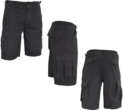 Produktbild von Mil-Tec Bermuda Ripstop prewashed schwarz, L
