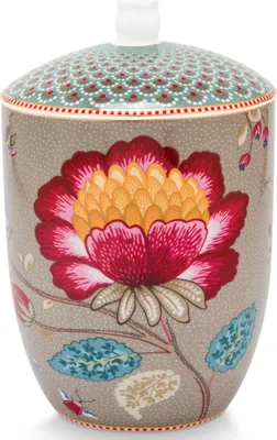 Produktbild von PIP STUDIO Blooming Tales Fantasy Khaki Aufbewahrungsdose 1,5l