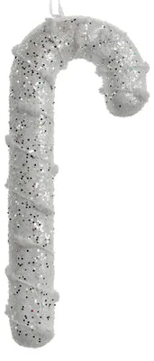 Productafbeelding van Clayre & Eef kerstornament, suikerstok, 7x2x17 cm, wit, kunststof
