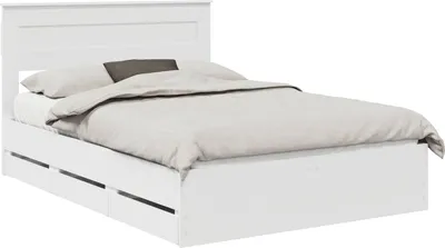 Obrázok produktu pre Rám postele so zásuvkou Biela 160 x 200 cm Inžinierske drevo