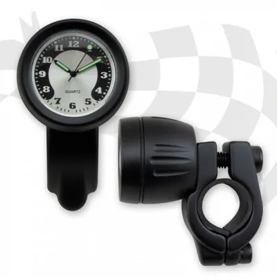 Image de Guidon Quartz montre 7/8 + 1 noir Ø 40mm